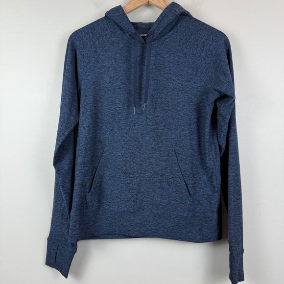 Outdoor Voices Tops - Outdoor Voices Hoodie Women's Medium Blue Cloudknit Stretch Long Sleeve Pullover